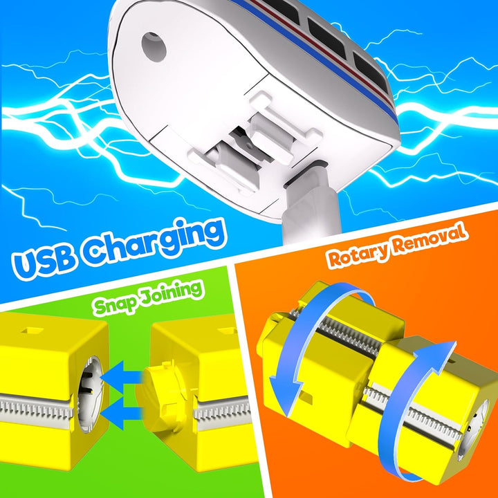 Annexfun Juego de tren eléctrico 3D