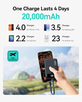INIU Cargador portátil, banco de energía pequeño de 20000 mAh, carg...