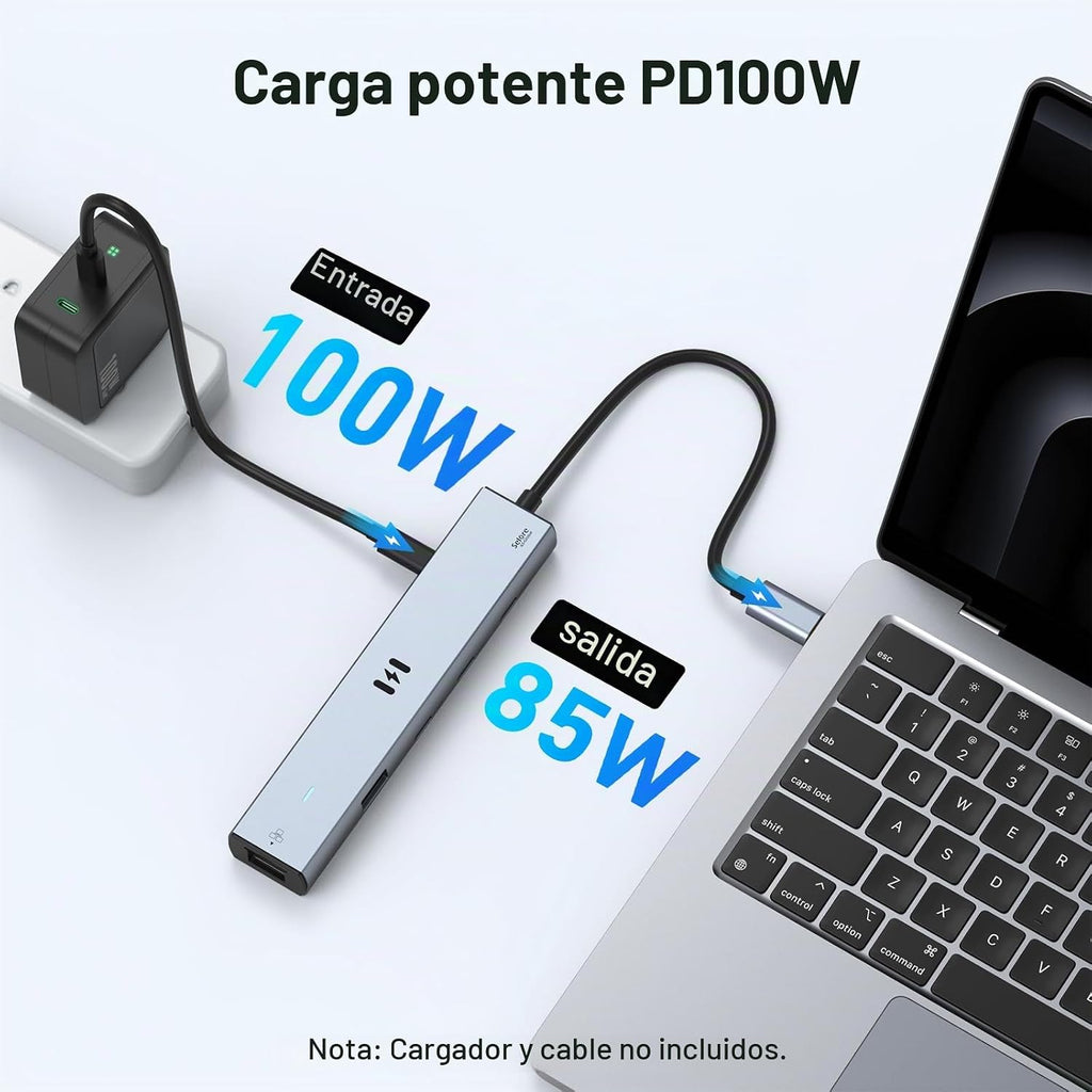 Selore&S-Global, SEUC4307-US, hub USB de 3 puertos