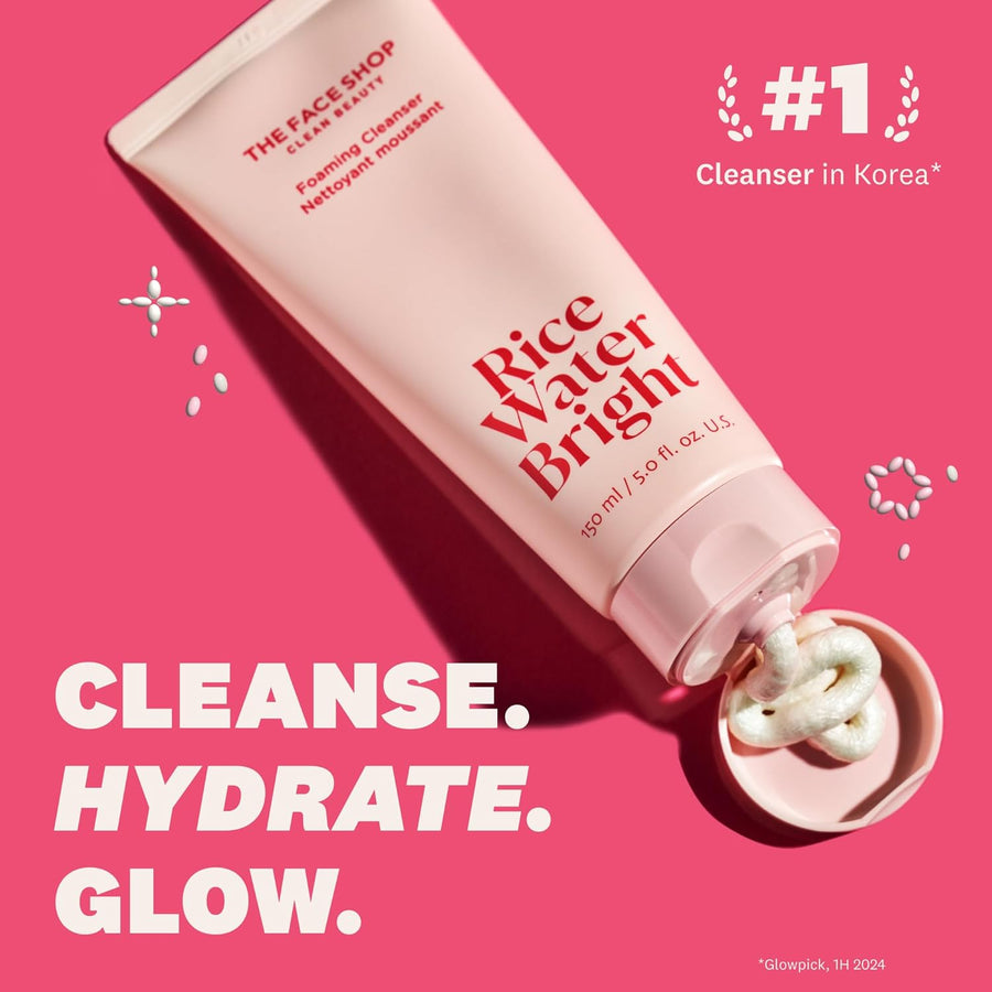 The Face Shop Rice Water Bright Dúo de Doble Limpieza con Ceramida,...