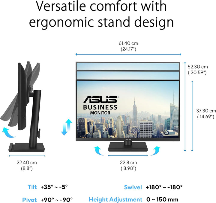 ASUS Monitor de negocios 4K de 27" (VA27UCPS) - UHD (3840 x 216...