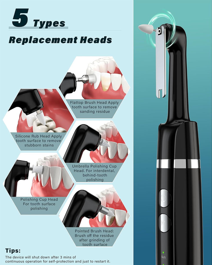 Pulidor de Dientes, Kit Recargable de Blanqueamiento Dental para Li...