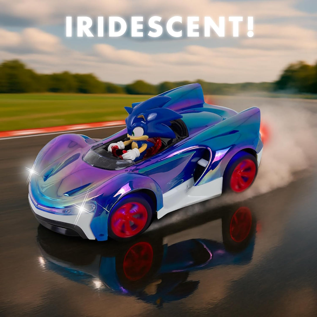 NKOK Team Sonic Racing R\/C Ready to Run Sonic Glow Racer con Turbo...