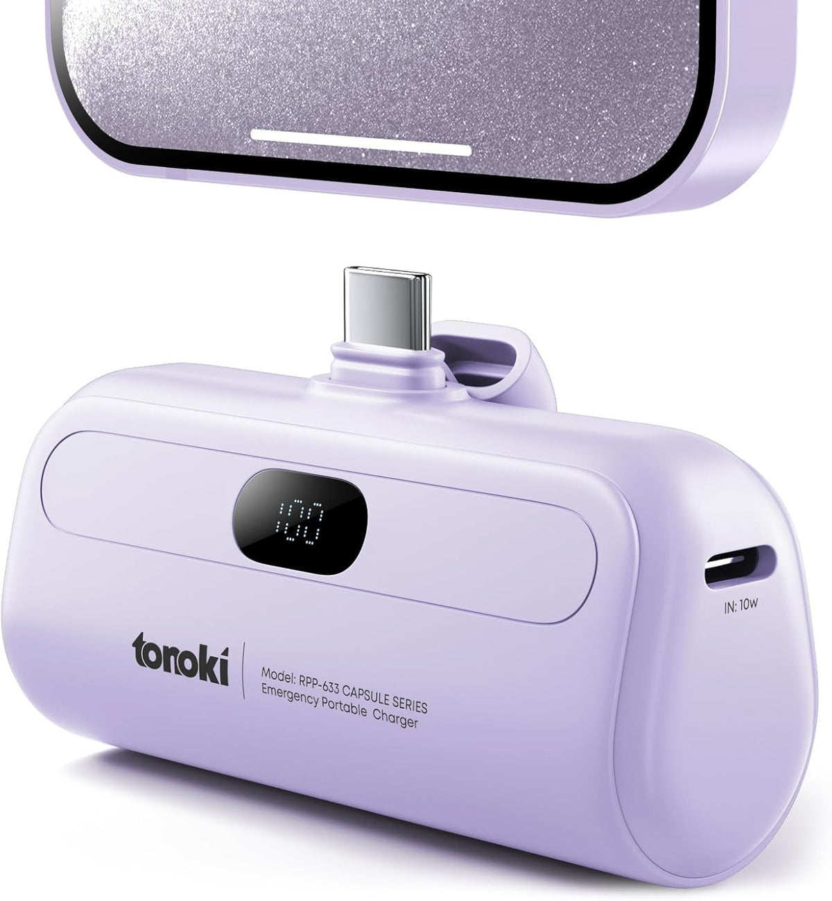 TONOKI Cargador portátil USB-C de 5000 mAh, para iPhone 15\/16\/17,...