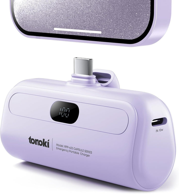 TONOKI Cargador portátil USB-C de 5000 mAh, para iPhone 15\/16\/17,...