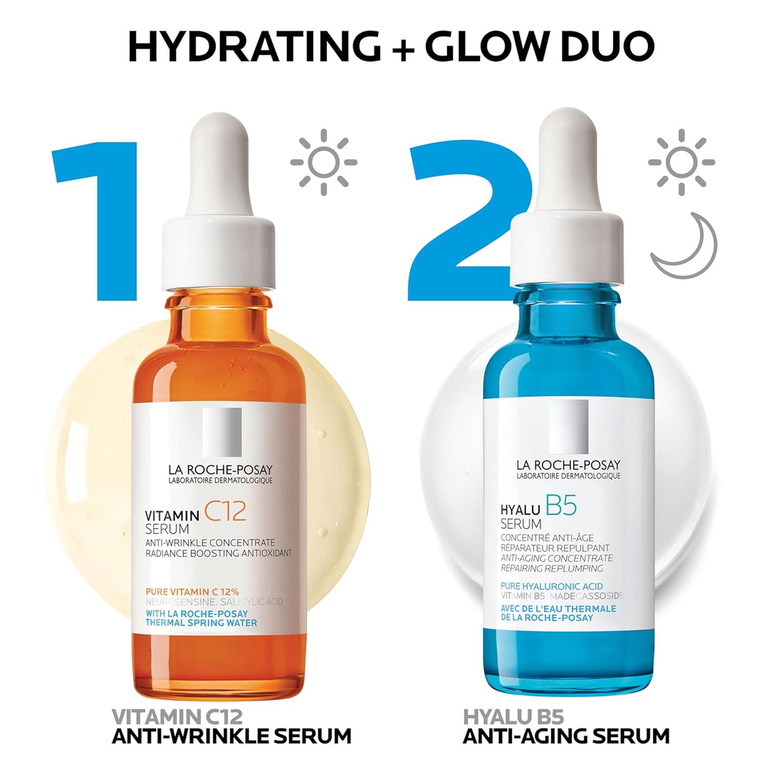 La Roche-Posay Hyalu B5 Pure Hyaluronic Acid Serum for Face, Vitami...