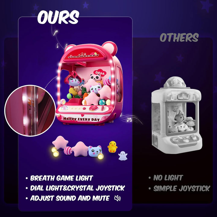 Skirfy Máquinas de garras para niños, juguetes de unicornios para n...