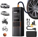Inflador de neumáticos inalámbrico de 6000 mAh, compresor de aire p...