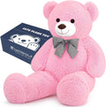 SNOWOLF Oso de Peluche Gigante Rosa de 47" Animales de Peluche...