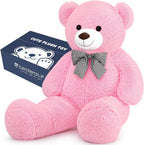 SNOWOLF Oso de Peluche Gigante Rosa de 47" Animales de Peluche...