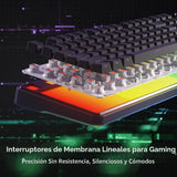 Redragon Teclado inalámbrico K526 PRO RGB para juegos, 104 teclas d...