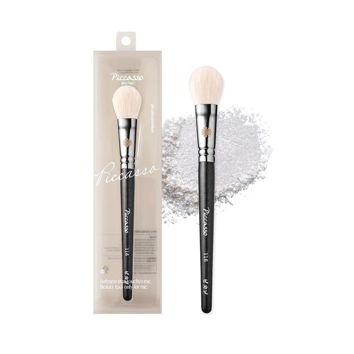Piccasso 116 brocha iluminadora \u2013 Cepillo suave de maquillaje...