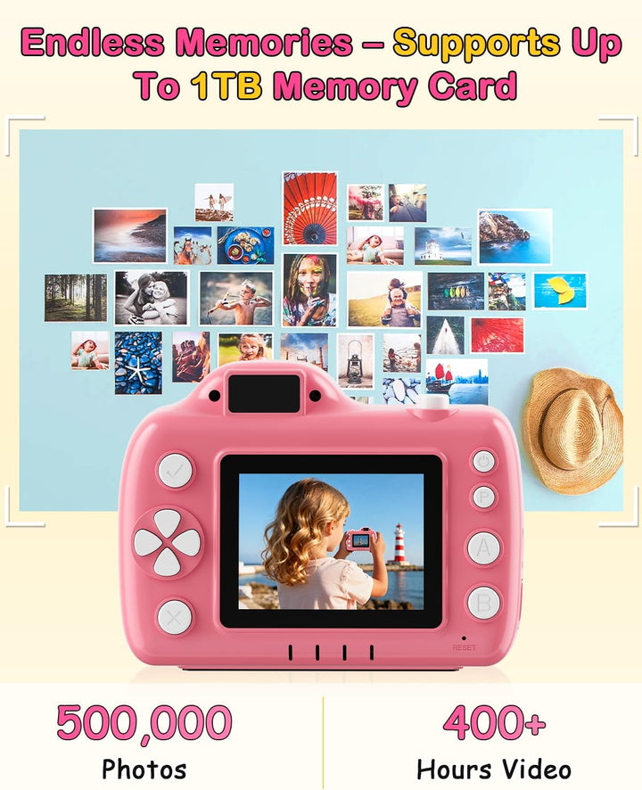 Cámara para niños con proyector: regalo perfecto para cumpleaños, N...