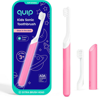 Cepillo de dientes sónico de plástico Quip para niños Plus con cabe...