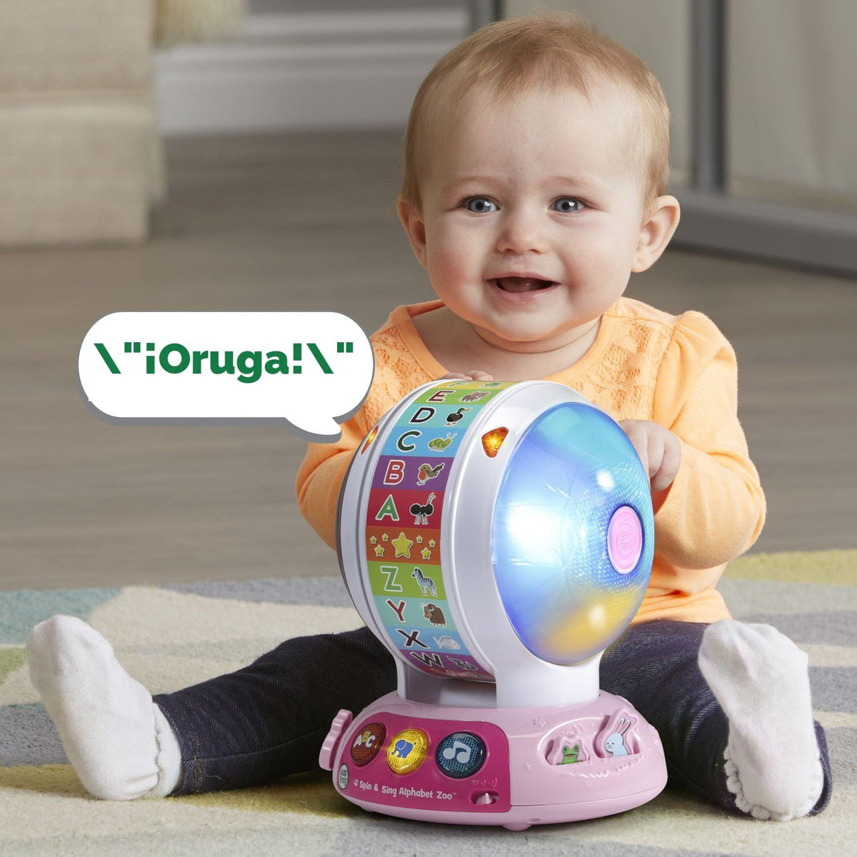 LeapFrog Spin y Sing Alphabet Zoo, Rosa