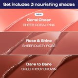 Alleyoop Mini Natural Beauty Set \u2013 Lip Goals Trio Hydrating Li...