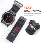 Compatible con la Correa de Reloj Garmin, Correa Deportiva de Nylon Super Resistente con Diseño de Bucle Tejido para Fenix/Forerunner/Approach/MARQ/Quatix/Serie D2, Correa de Reemplazo Resistente para
