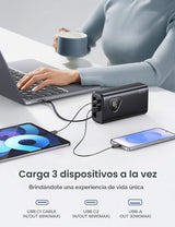 RORRY Laptop Power Bank, 25000mAh 65W Cargador portátil para comput...