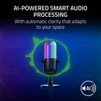 Razer Seiren V3 Chroma DSP de 32 bits, micrófono USB-C para PC y Mac, rosa