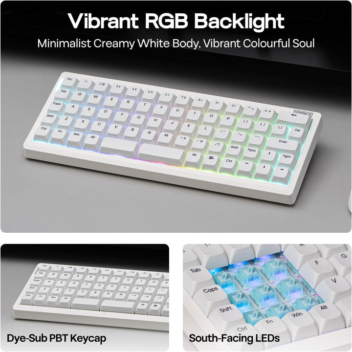 Teclado mecánico EPOMAKER Hack70 Planck con VIA personalizado, 2,4...