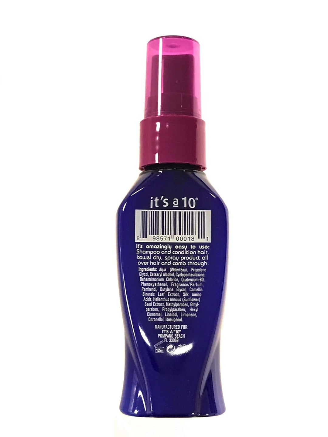 it's a 10 Haircare Miracle Leave-In producto, 2 onzas (paquete...