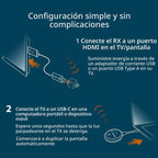 j5create ScreenCast - Transmisor y receptor de pantalla inalámbrico USB-C a
