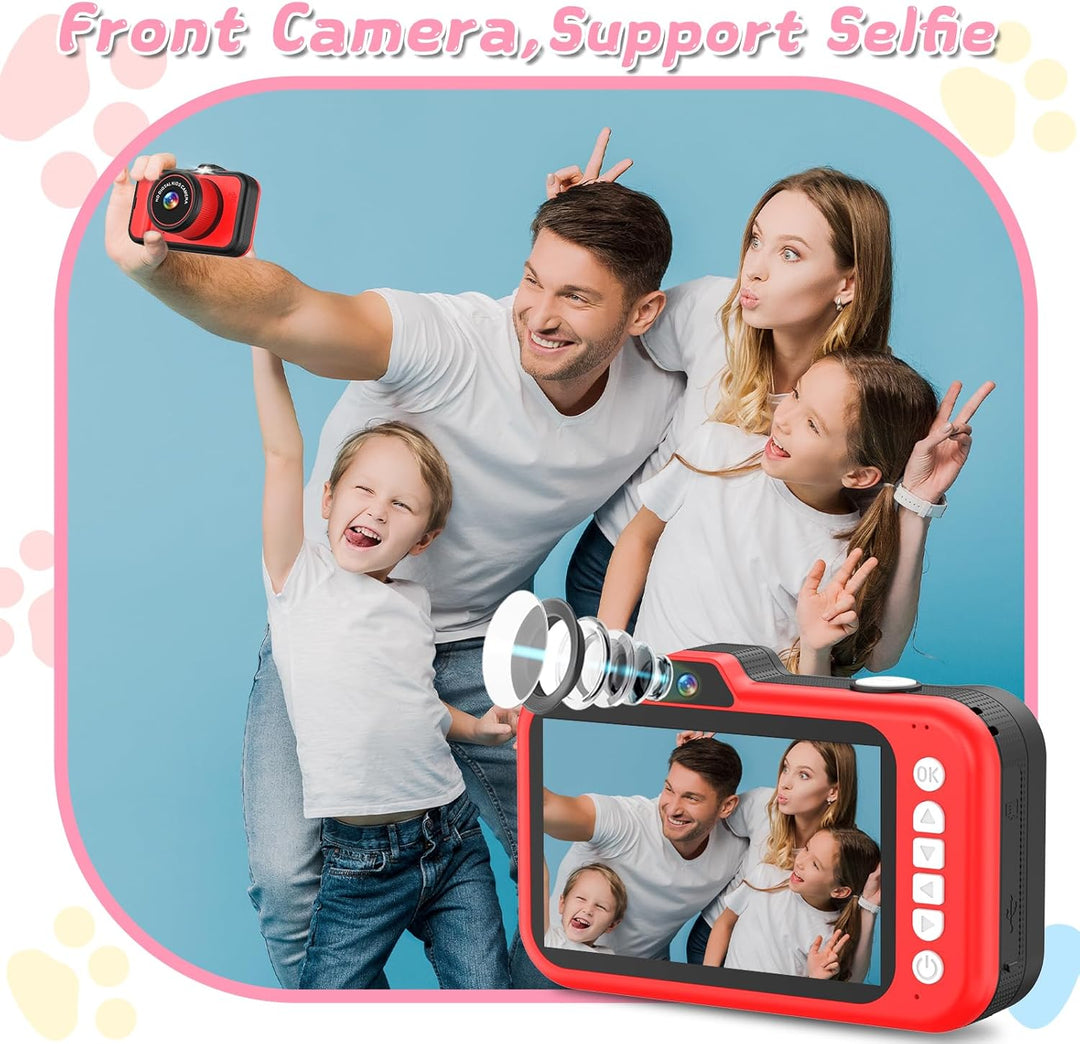 Cámara para niños de CHAKEYAKE, cámara digital para niños pequeños...