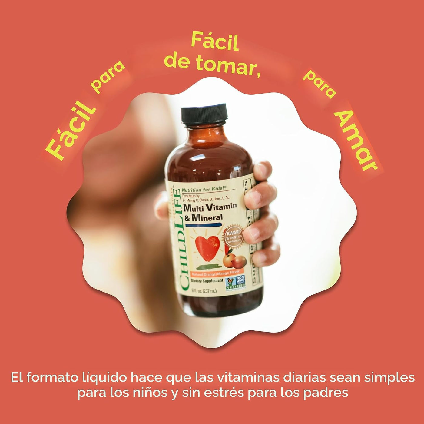 CHILDLIFE ESSENTIALS Multivitamínico y mineral para niños, vitamina...