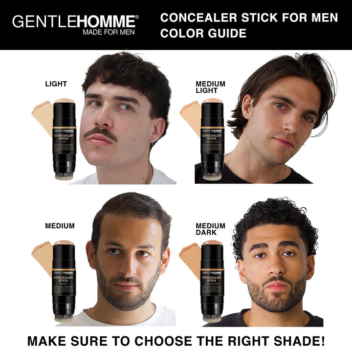 Gentlehomme - Corrector en Barra - Corrector y Brocha 2 en 1 para H...