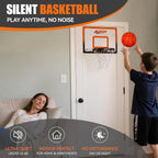 ALDWDY Aro de baloncesto para interiores sobre la puerta con baloncesto
