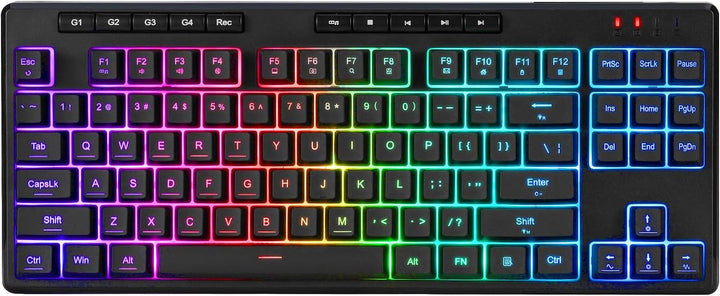Redragon K516 PRO Shiva TKL RGB Teclado inalámbrico de membrana par...