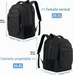 MATEIN Mochila de viaje grande para la universidad, mochila expandible para