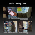 Máquina expendedora AI con autopago – DC360 Combo expendedor refrigerado para alimentos frescos, aperitivos y bebidas frías – Inventario en tiempo real – Ideal para oficina, escuela, hospital, gimnasio (negro)