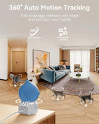 ZUMIMALL Cámara para mascotas con juguete láser, cámara WiFi 2K para perros