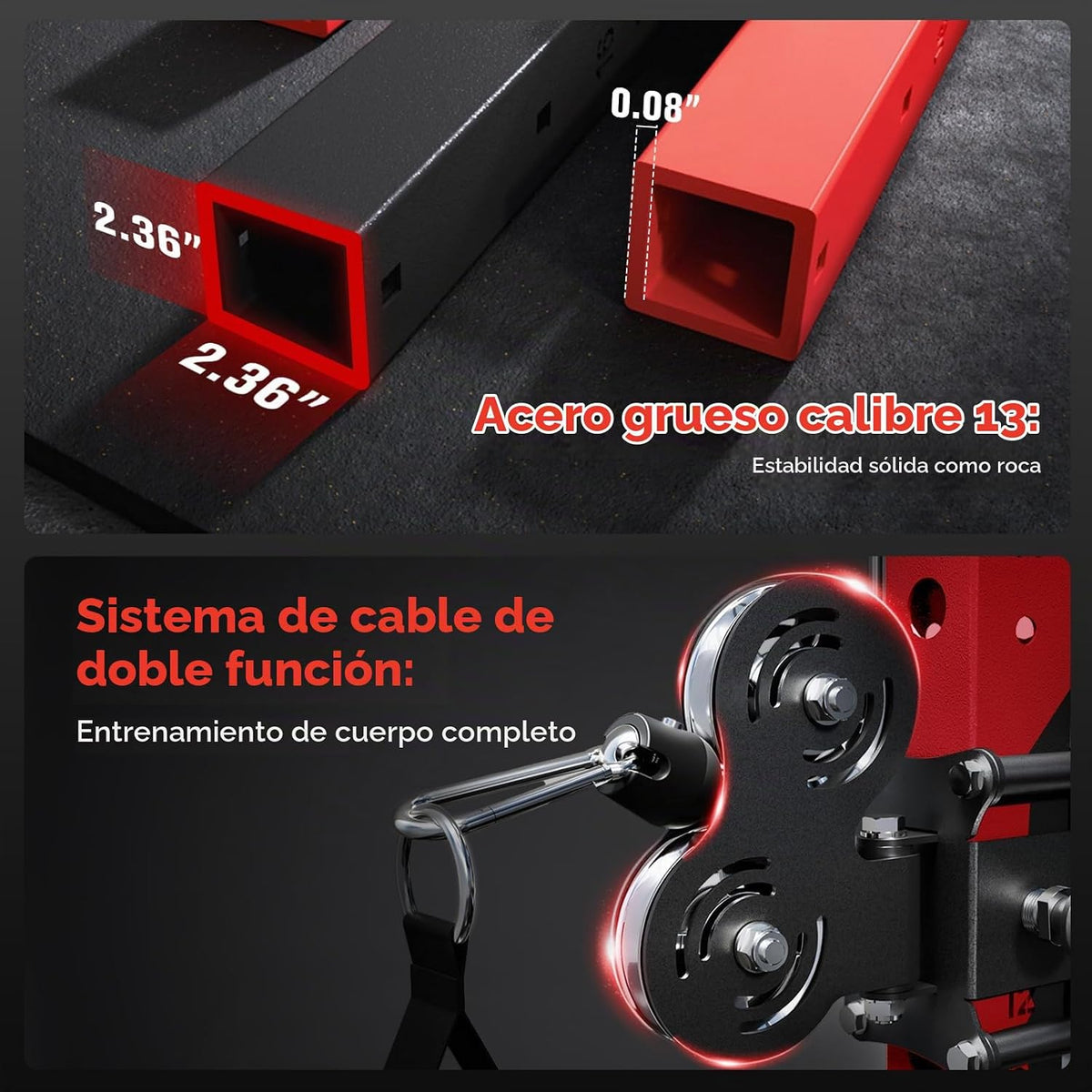 RitFit Máquina de M2 3D Smith con la pila de acero del peso, jaula del