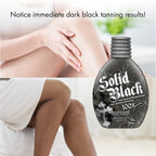 2 PACK Millennium Tanning SOLID BLACK 100X Loción bronceadora de br...
