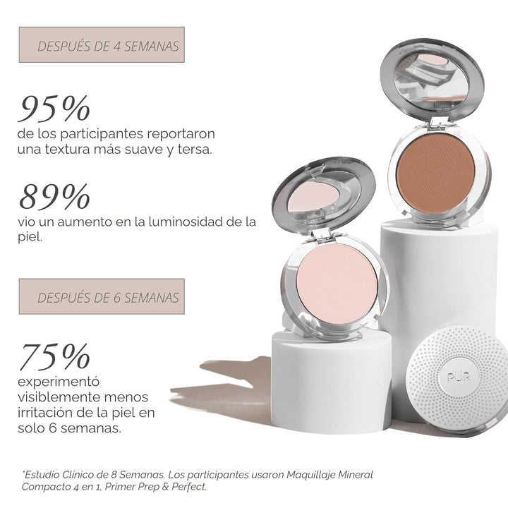 PÜR MINERALS Base de Maquillaje Mineral Prensada 4 en 1 en Polvo co...