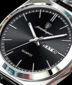 Poedagar Relojes de negocios para hombre, reloj de cuarzo de moda para hombre, impermeable, luminoso, fecha, Weel, clásico, cuero para caballero