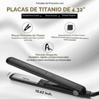 StyleCraft Stay Temp Professional - Plancha plana de titanio de 1 pulgada