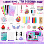 AGENTLAN - Kits de diseño de moda para niñas, más de 900 piezas