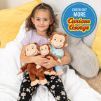 Kids Preferred Curious George in Pajamas - Juguetes de peluche de mono suave y lindo, regalo para bebés y niños pequeños y niñas, animal de peluche de 12 pulgadas