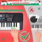 Juguetes de Piano para Niños - Teclado Musical de 37 Teclas para Niños Pequeños con Micrófono