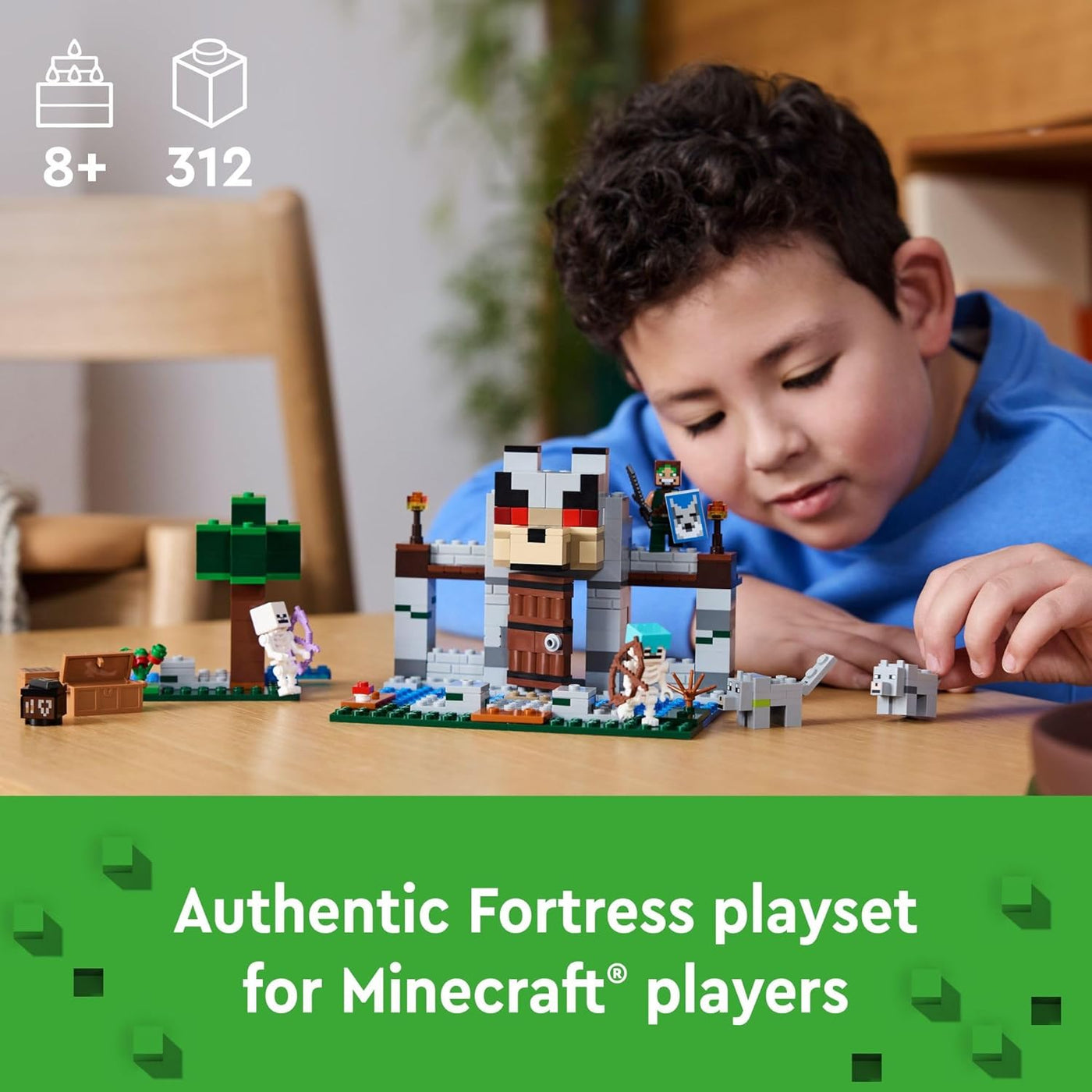 LEGO Minecraft The Wolf Stronghold Fortress Playset