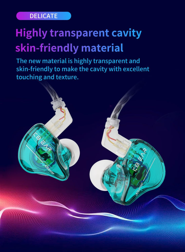 KBEAR Storm - Auriculares intrauriculares con cable para músicos, c...