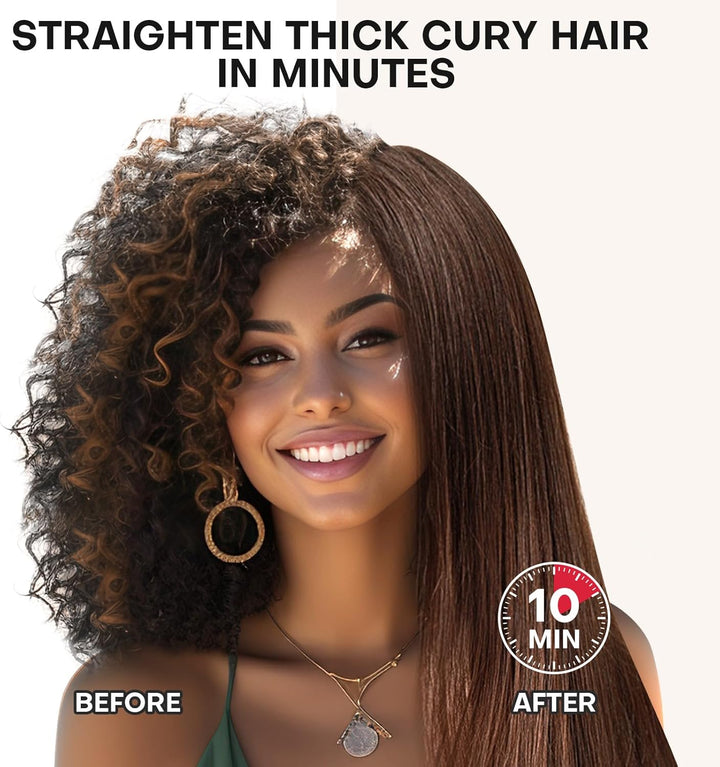 Cepillo alisador de cabello - Alisadores de pelo para mujeres, pein...