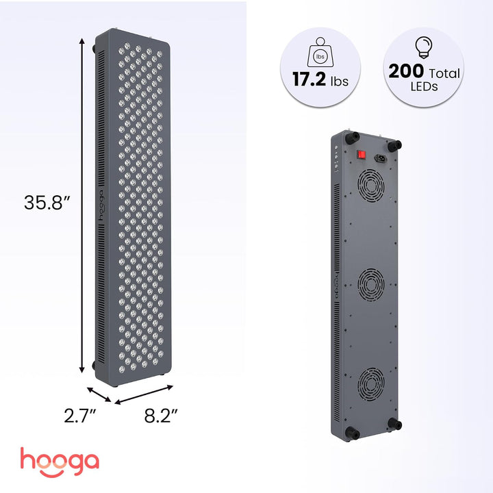 Terapia de luz roja por Hooga, 660nm 850nm, terapia de luz LED cerc...