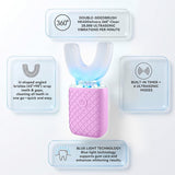 yeklike Sonic Electric - Cepillo de dientes en forma de U para adul...