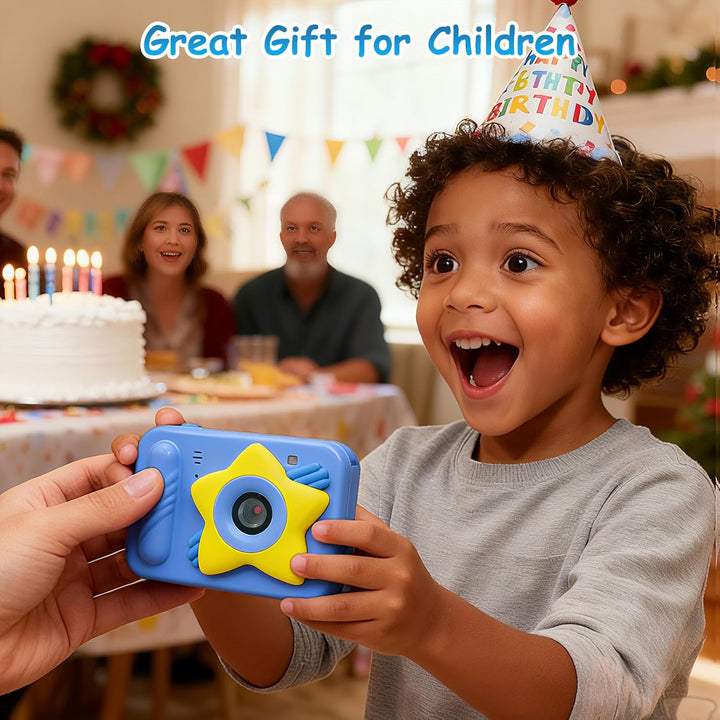 Cámara de juguete impermeable para niños con tarjeta de 32 GB, cáma...