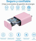 Cargador de carga rápida para iPhone 17, 16, 15, paquete de 3 cargadores USB C, cable Lightning de 6 pies y cable USB C tipo C para iPhone 17/17 Plus/17 Pro Max/Air/16/16 Plus/16 Max/15 Pro Max/14 Max