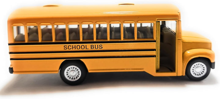 KiNSMART KiNSFUN Autobús escolar amarillo de 5 pulgadas